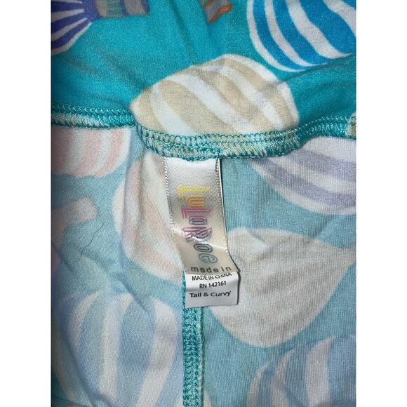 Tall & Curvy Lularoe Hot Air Balloon Light Blue Leggings - Picture 3 of 3